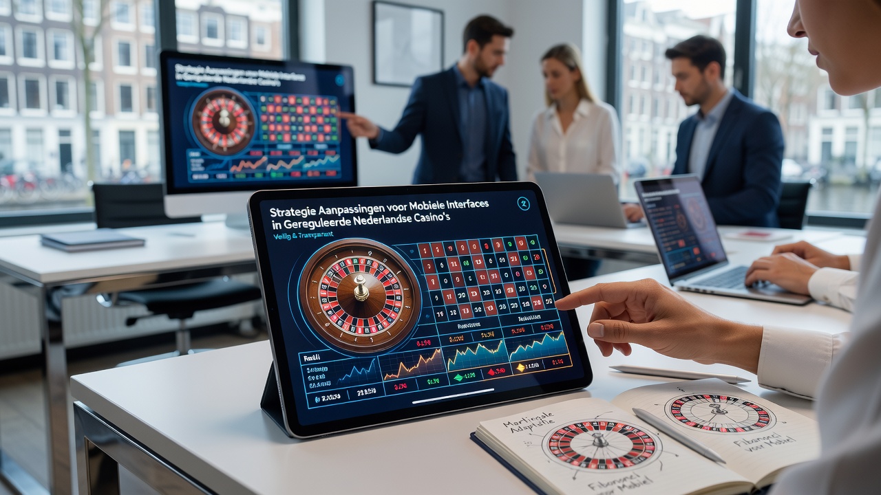 Mobiele roulette interface met aangepaste strategie elementen in een Nederlands casino app