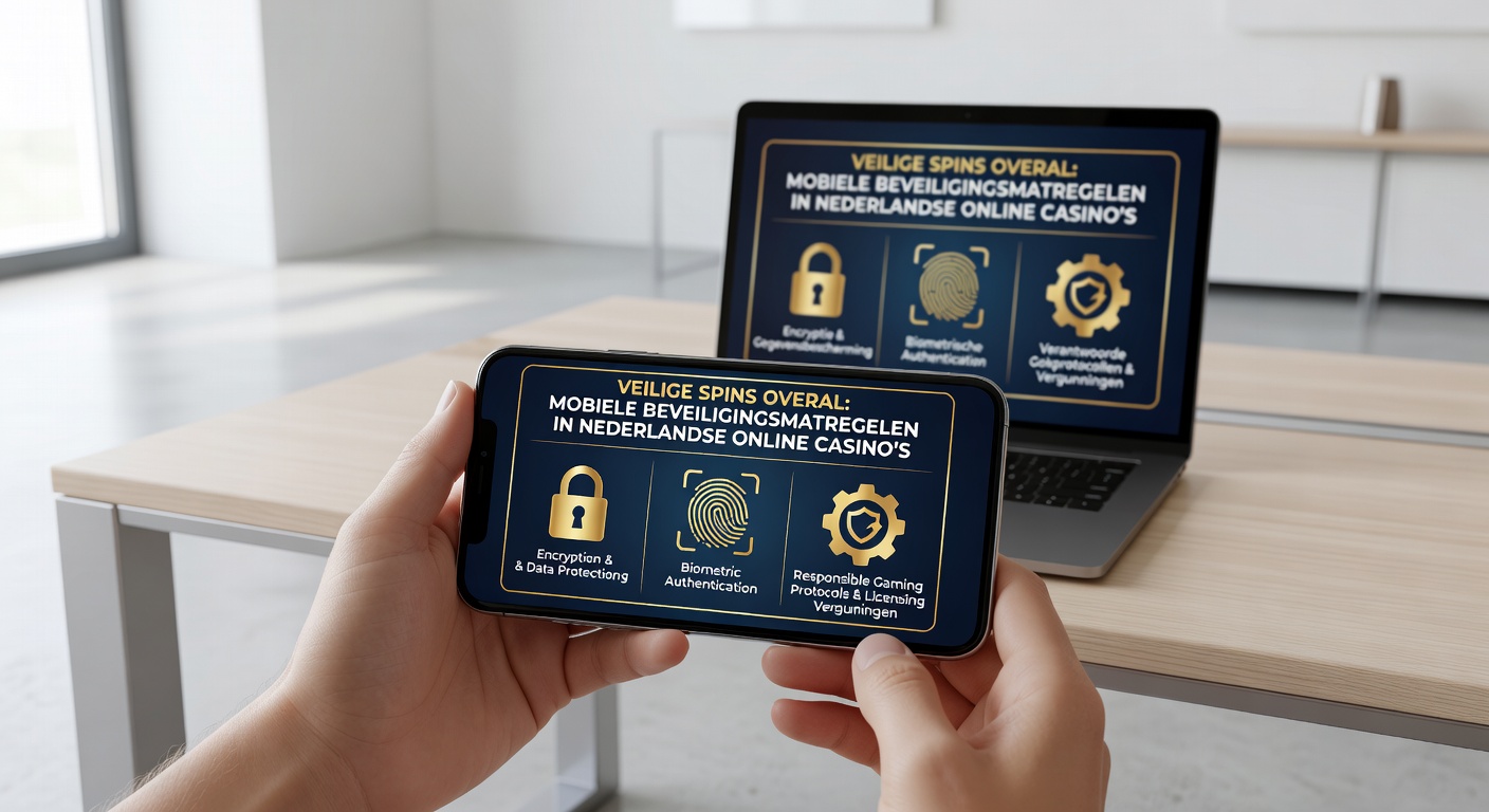 Grafiek met stijgende lijn van mobiele gebruikers in Nederlandse casinos, met iconen voor sloten, firewalls en mobiele apparaten