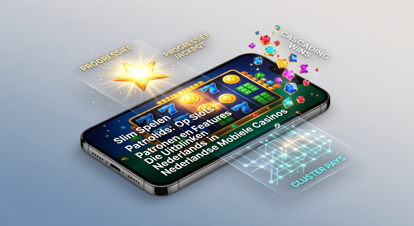 Mobiele slotmachine op smartphone-scherm met draaiende rollen en bonussen in een Nederlands casino-app